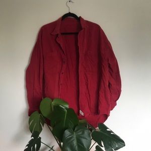 Red Levi Denim Shirt